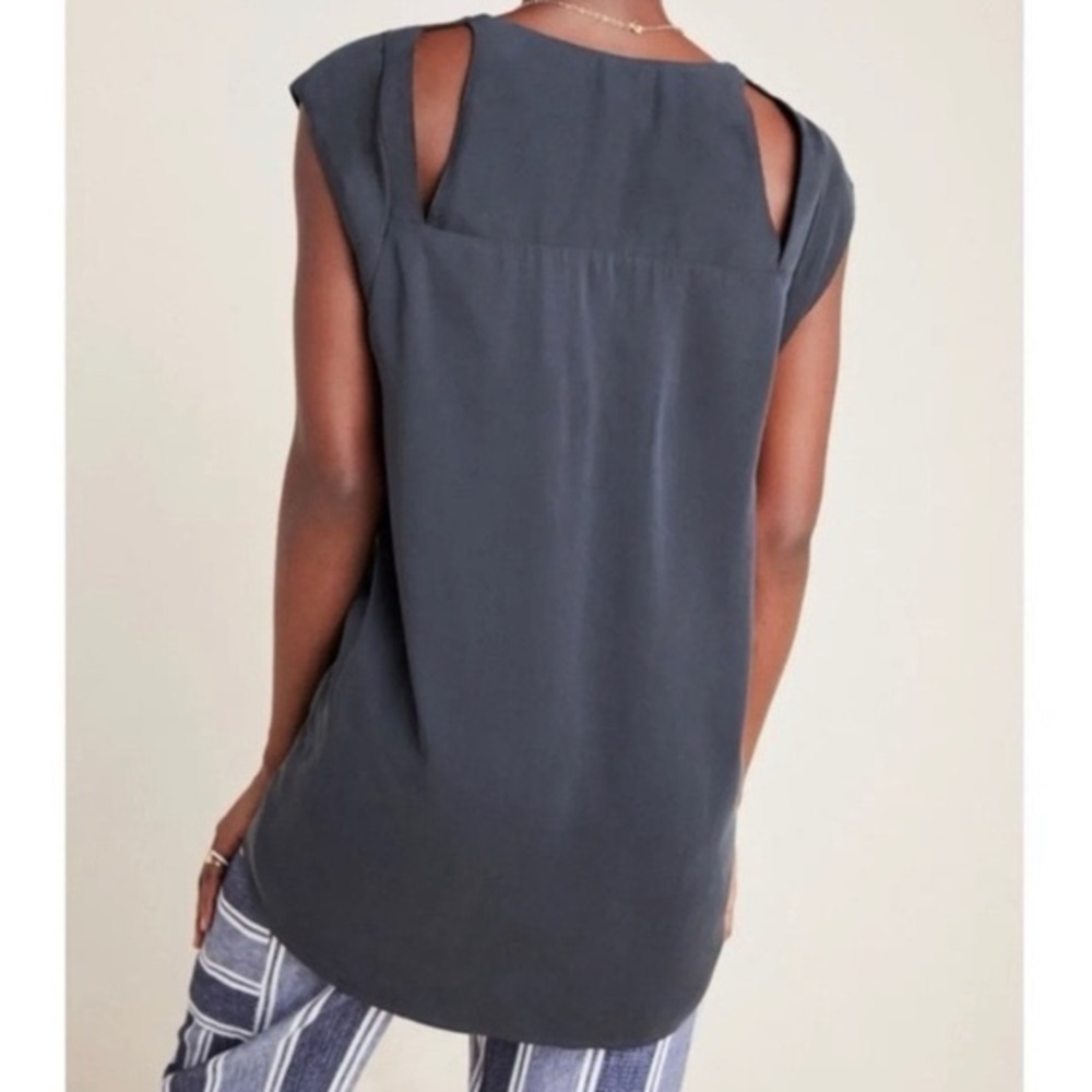Anthropologie MAEVE - Ally Cupro Tunic Top - Picture 3 of 10